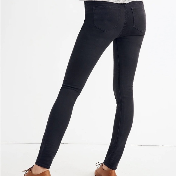 Madewell maternity over the belly skinny jeans lunar wash tencel denim - Picture 2 of 9